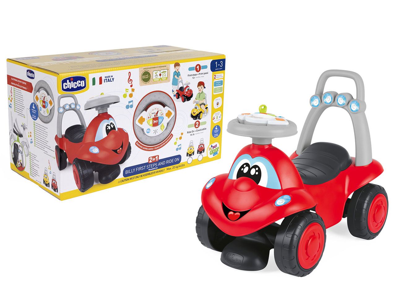 GIOCO BILLY WALK E RIDE ROSSO 15286
