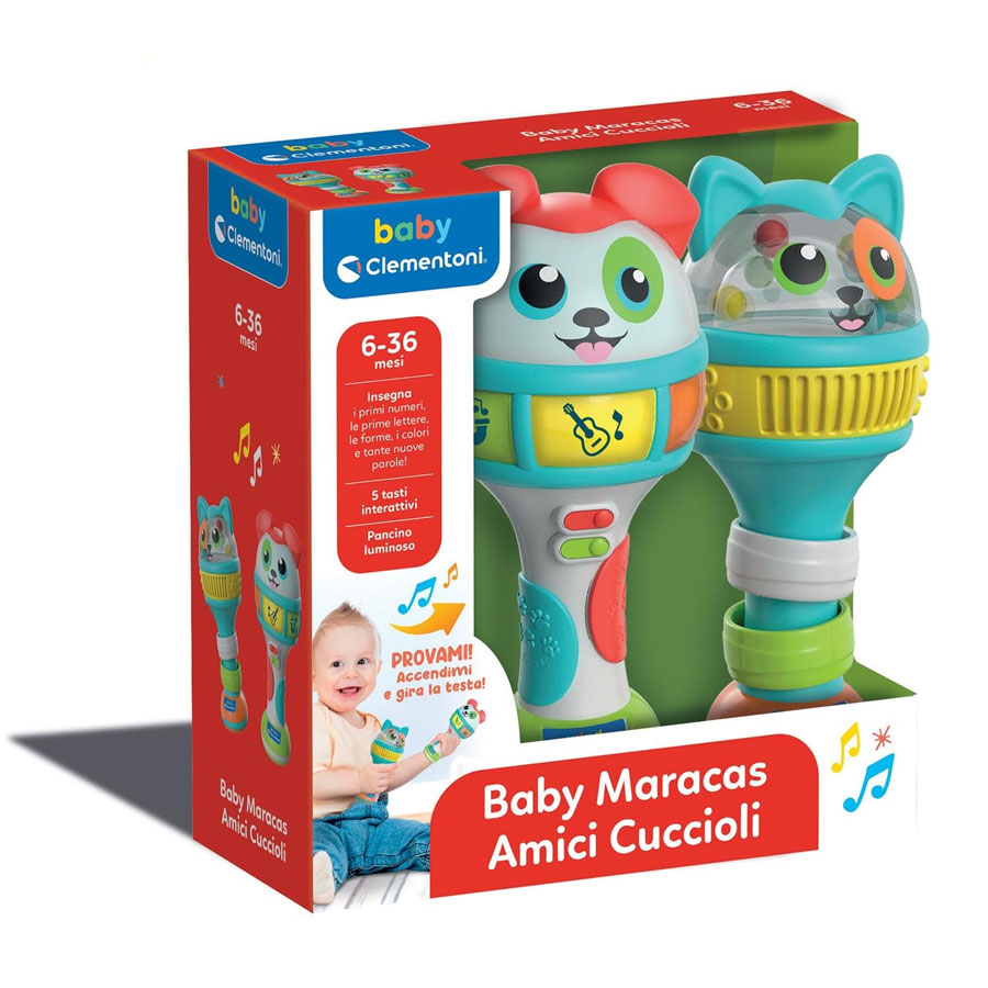 BABY MARACAS AMICI CUCCIOLI 17985 CT6