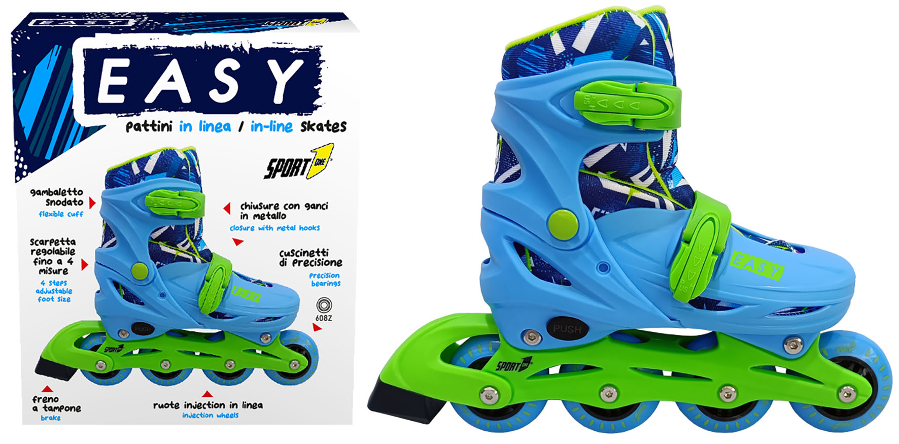 PATTINI EASY ROLLER BLU 35-38 400026