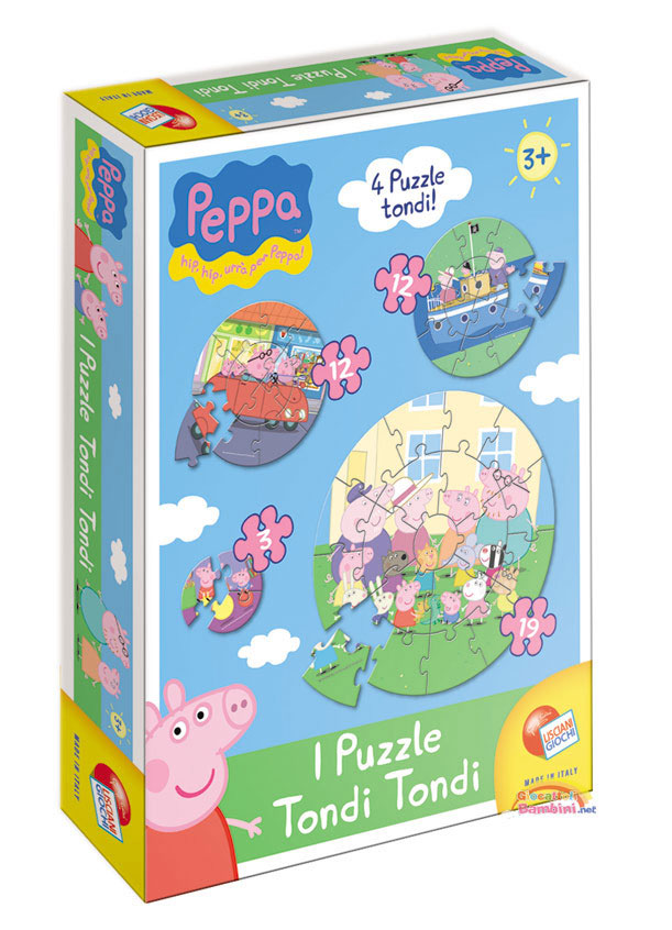 PEPPA PUZZLE TONDO TONDO 41817 CT12 -N