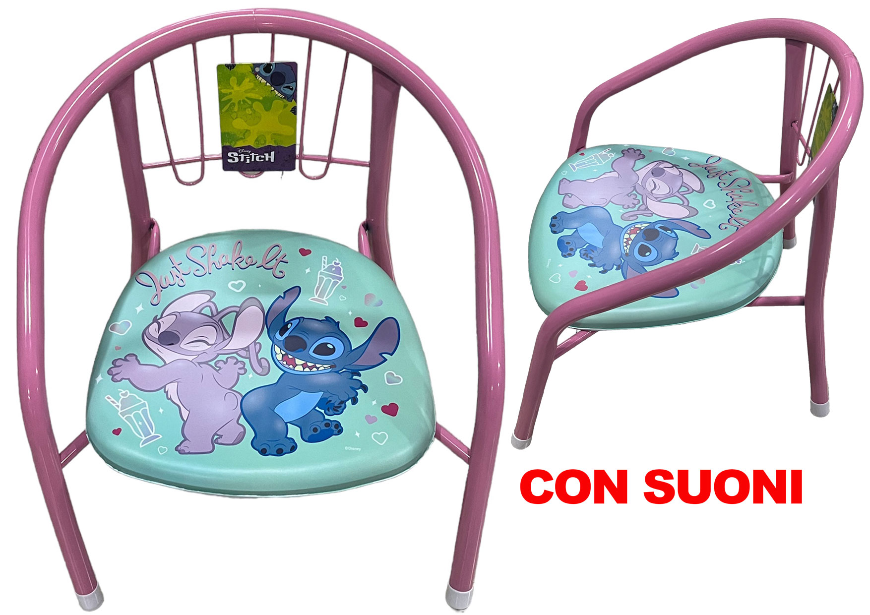 SEDIOLINA IN METALLO STITCH 564325 CT12