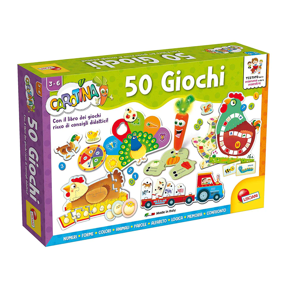 CAROTINA PENNA PARLANTE 50 GIOCHI 76710