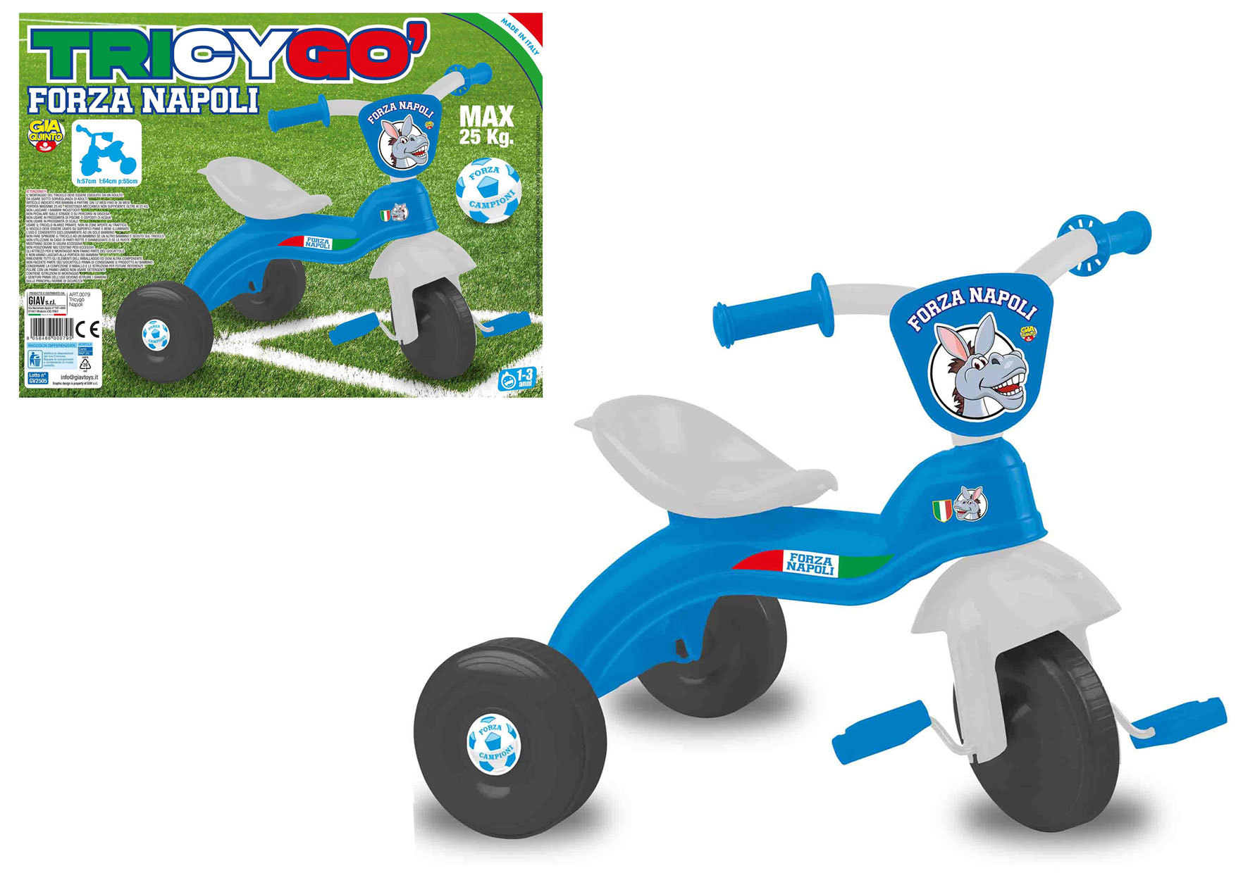 TRICICLO FORZA AZZURRI ART.0079