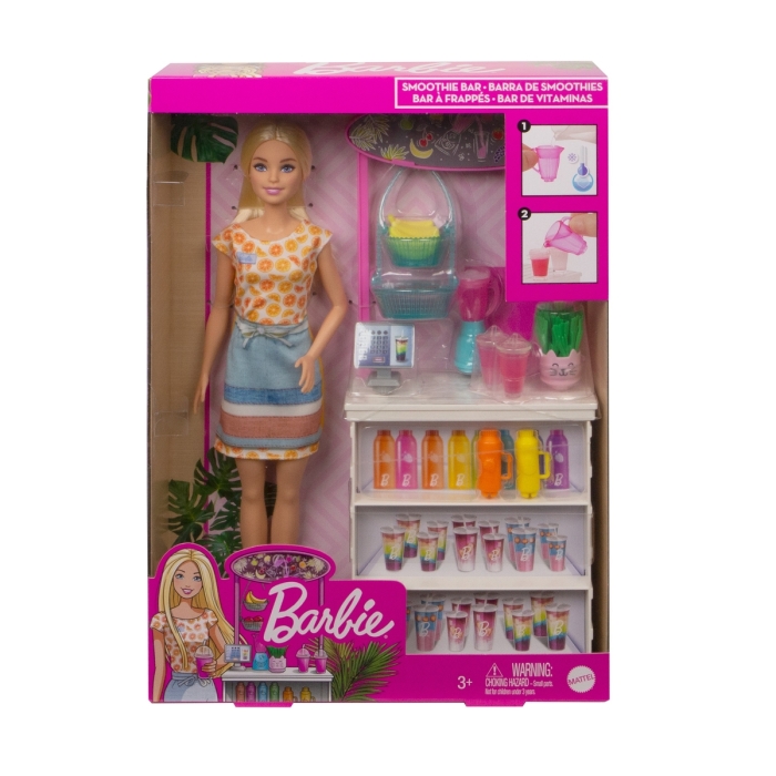 BARBIE SMOOTHIE BAR PLAYSET GRN75 CT6