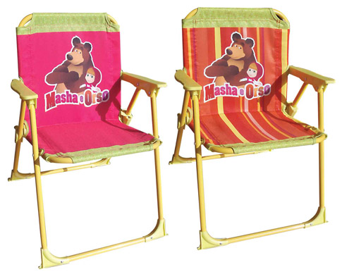 SEDIA METAL STOFFA MASHA E ORSO GV-7206