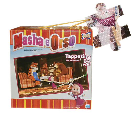 TAPPETINO 24 PZ MASHA E ORSO GV-7208