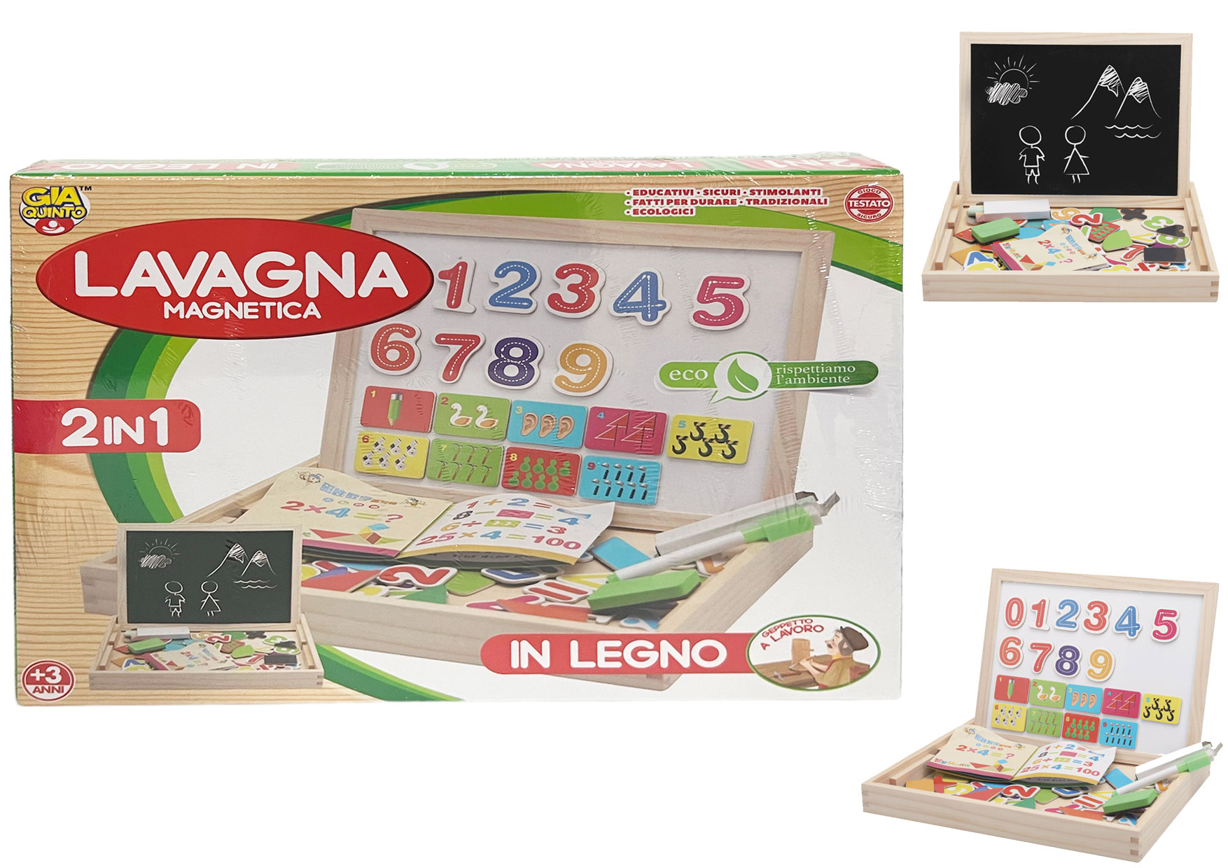 GL. LAVAGNA MAGNETICA 2IN1 GVC-1717 CT8