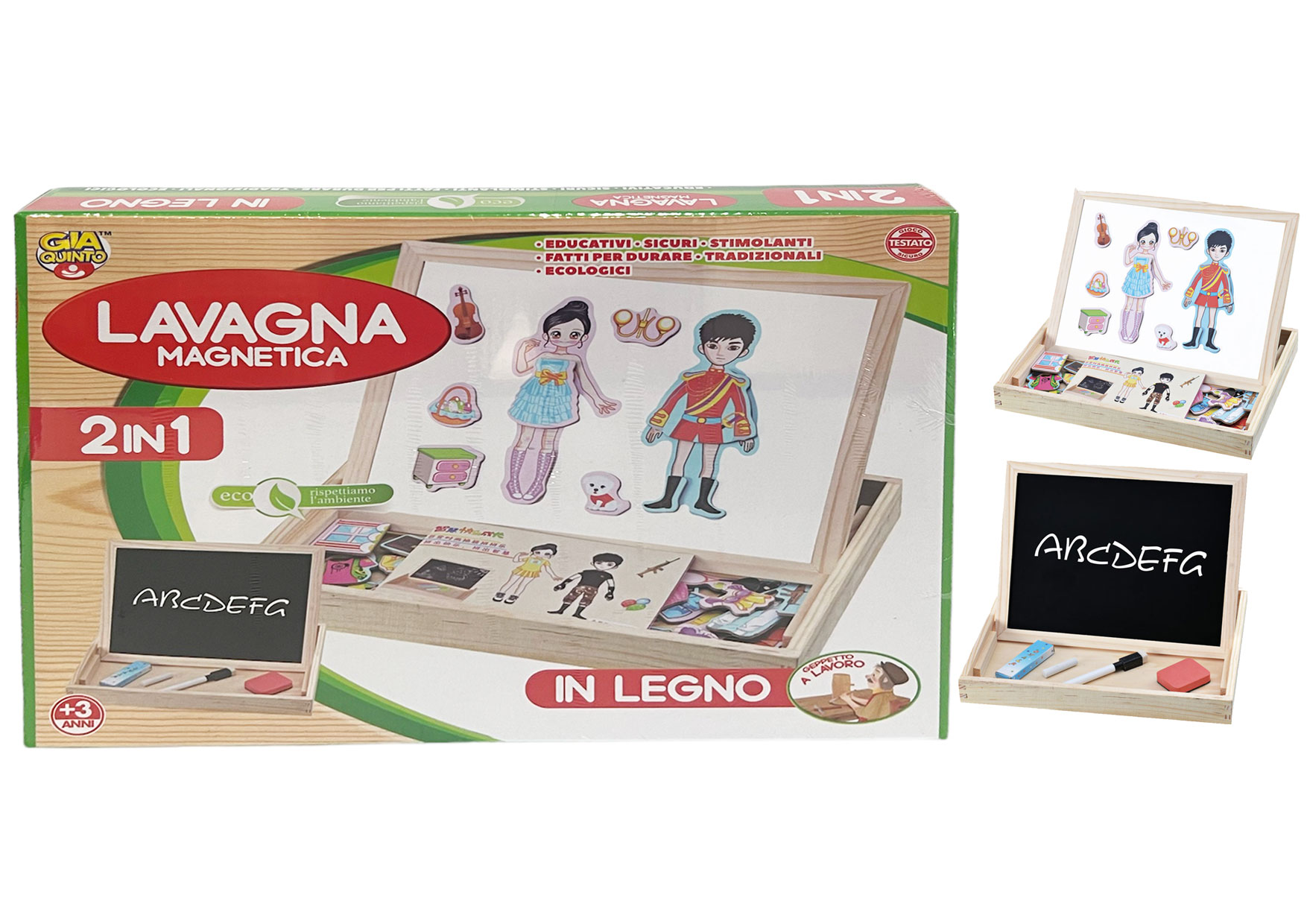 GL. LAVAGNA MAGNETICA 2IN1 GVC-1719 CT8