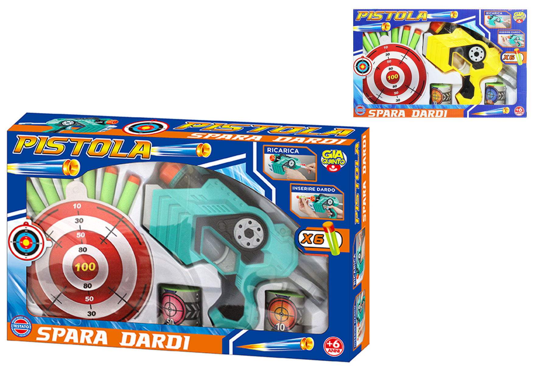 PISTOLA DARDI 2 COLOR ASS GVC-1903 CT12