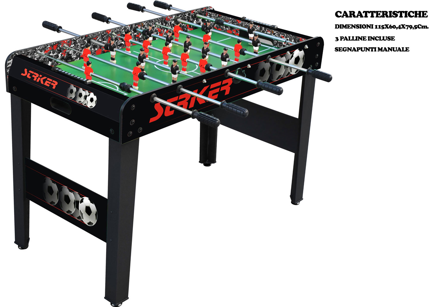 OFF+ CALCIOBALILLA BLACK GVC-1960 CT1