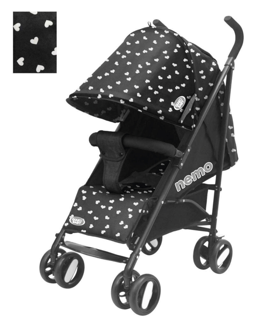 PASS.NEMO C/BORSA CUORI/BLACK GVC-8008