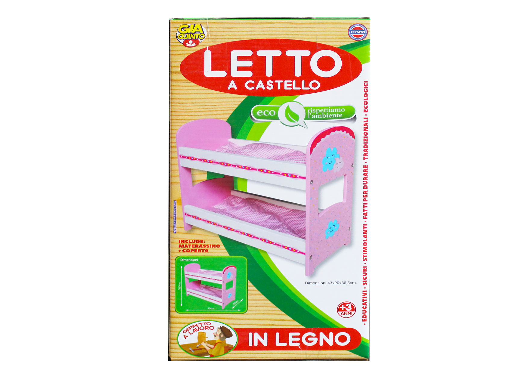 GL LETTO A CASTELLO LEGNO GVC-8017 CT8