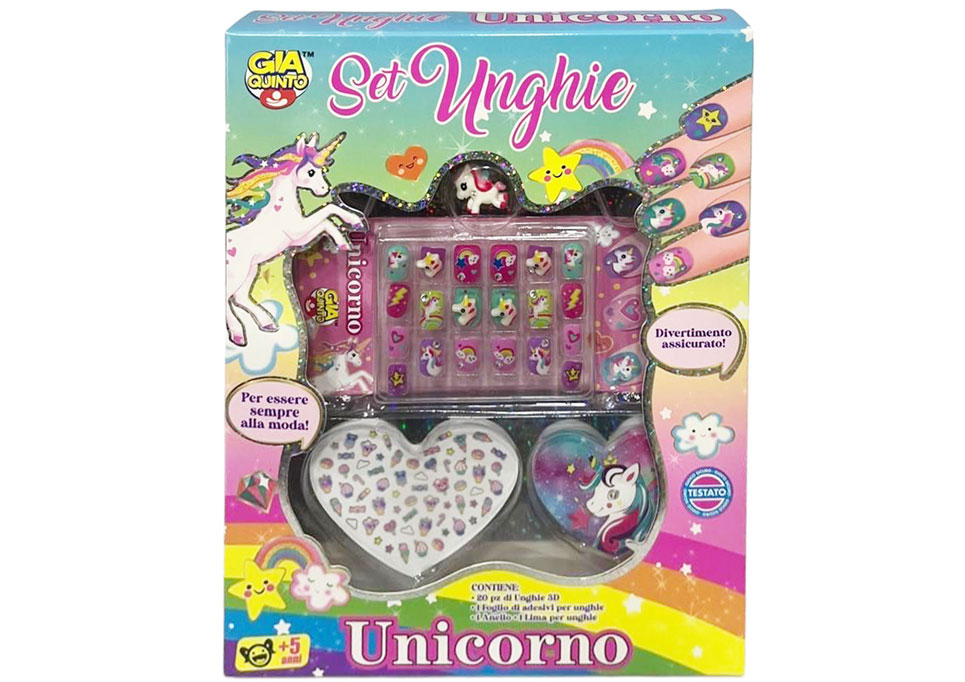 SET UNGHIE UNICORNO GVC-8028 CT12