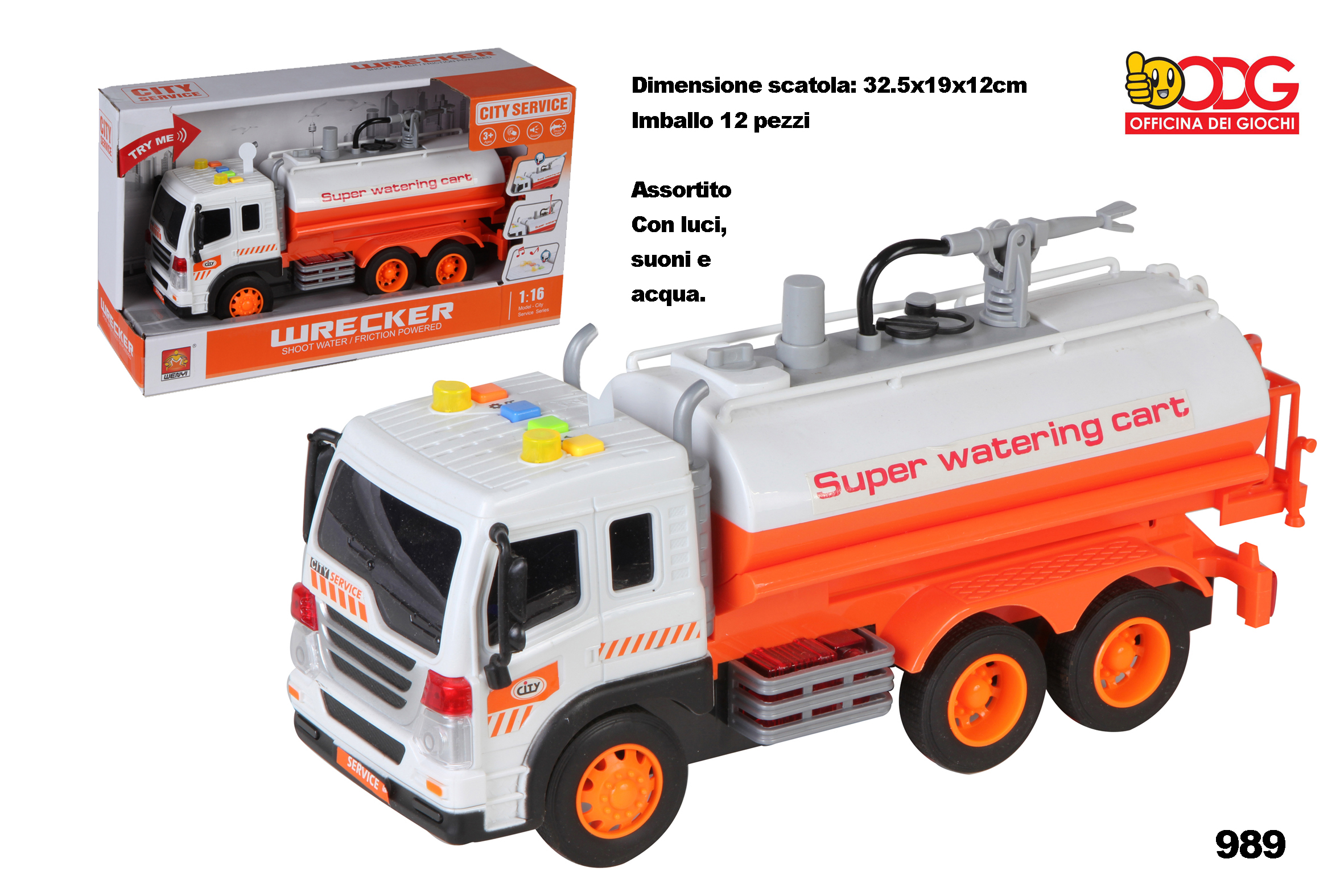 CAMION COMPATTATORE 1/16 GVC-9592 CT6