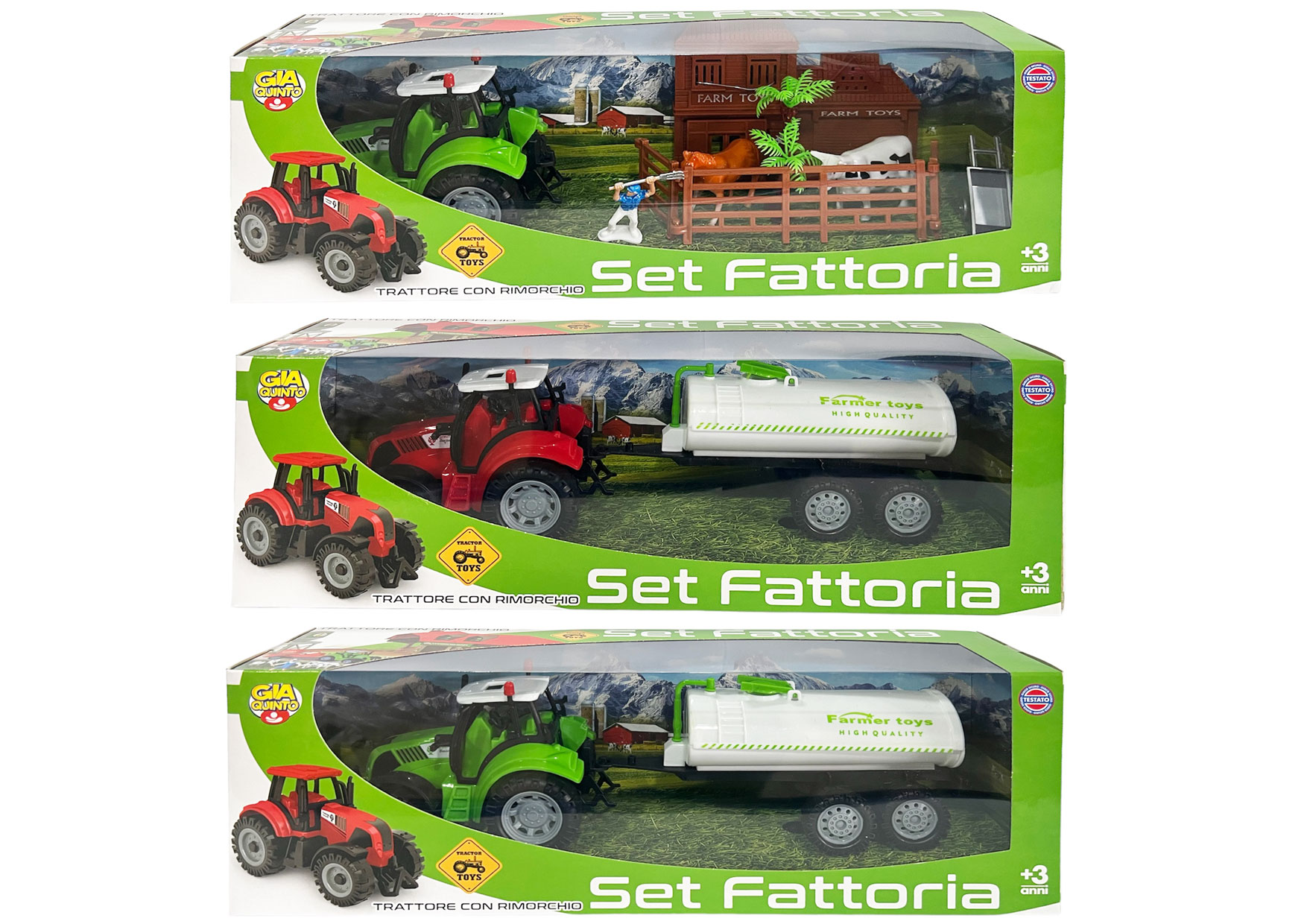 SET TRATTORE 3 ASS C/ACC GVC-9146  CT12