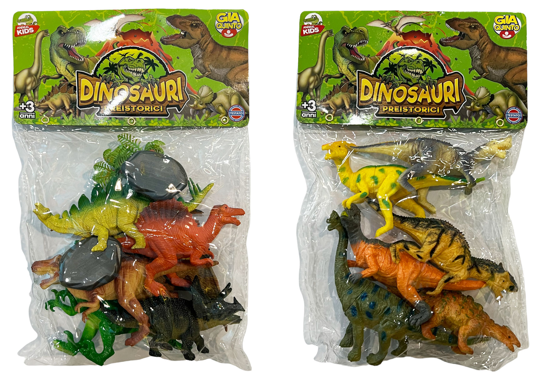 BUSTA DINOSAURI 2ASS  GVC-9249 CT12