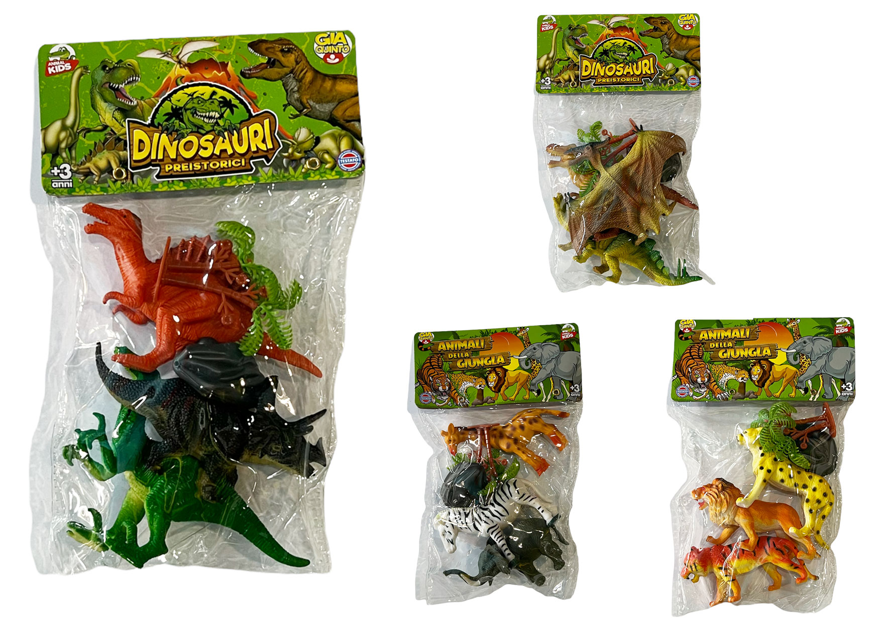 ANIMALI DELLA GIUNGLA 10CM 3PZ ACC GVC-9