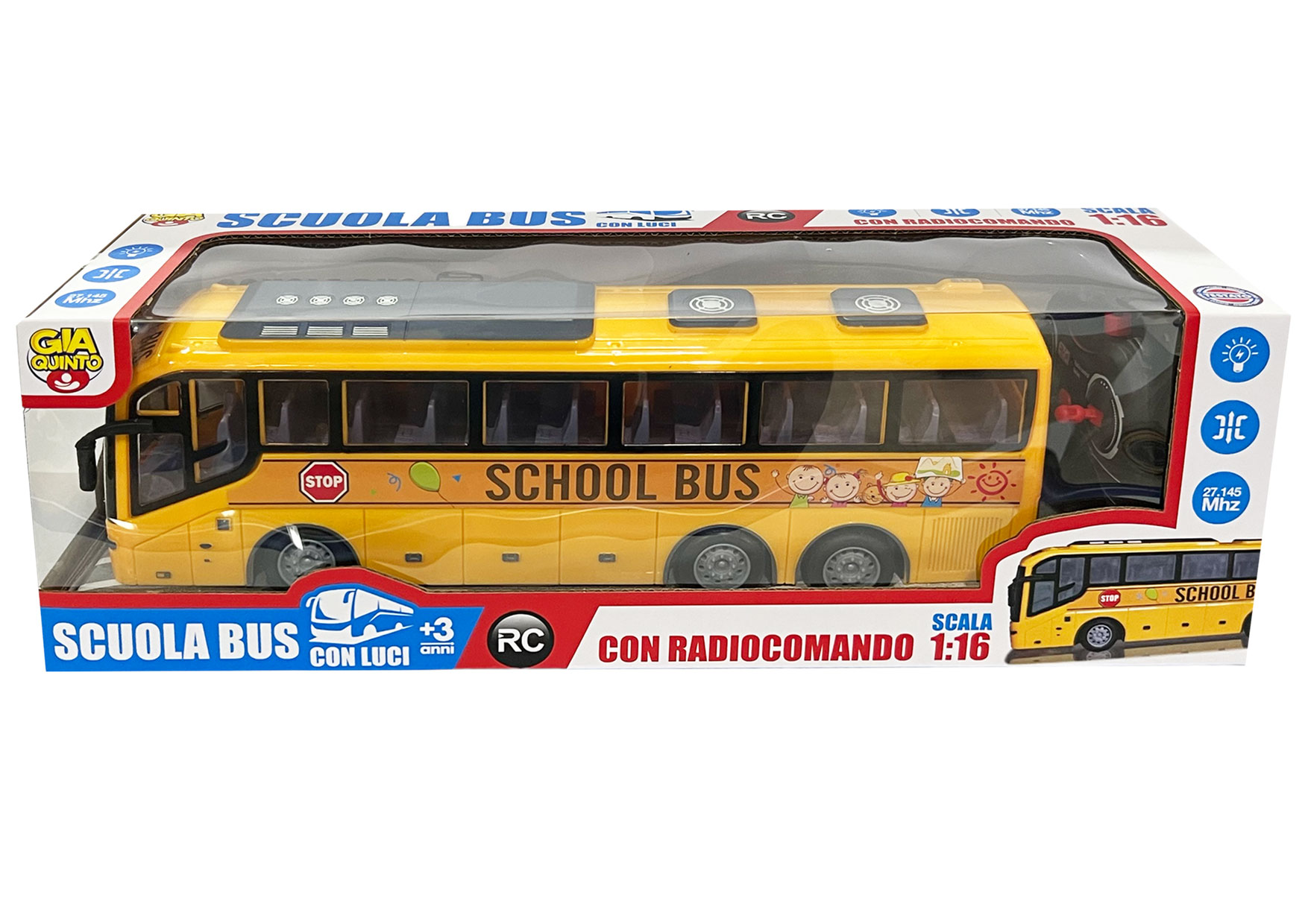 RC SCUOLA BUS 4 CANALI 1/16 GVC-9321 CT1