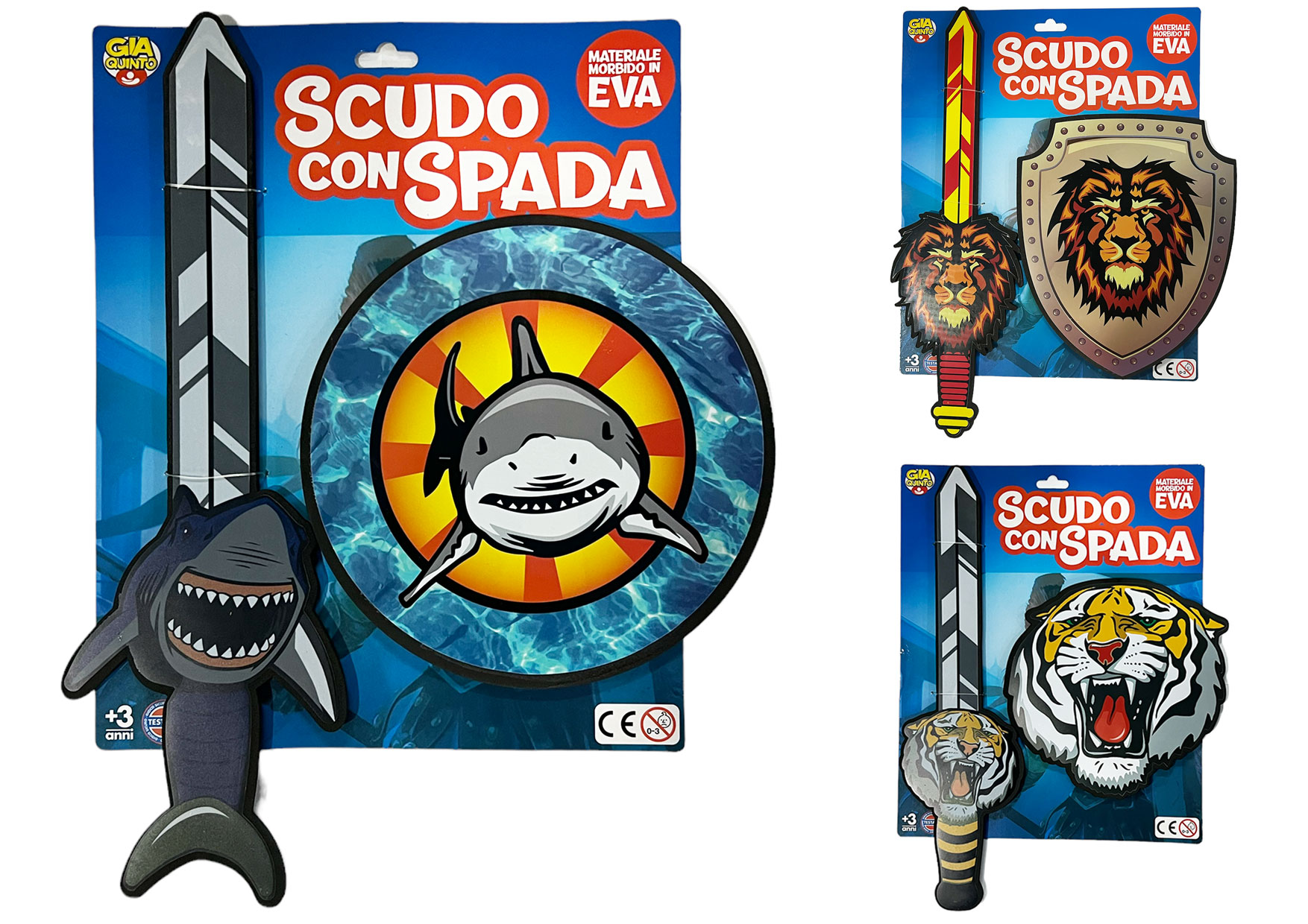 SET SPADA C/SCUDO EVA GVC-9342 CT12