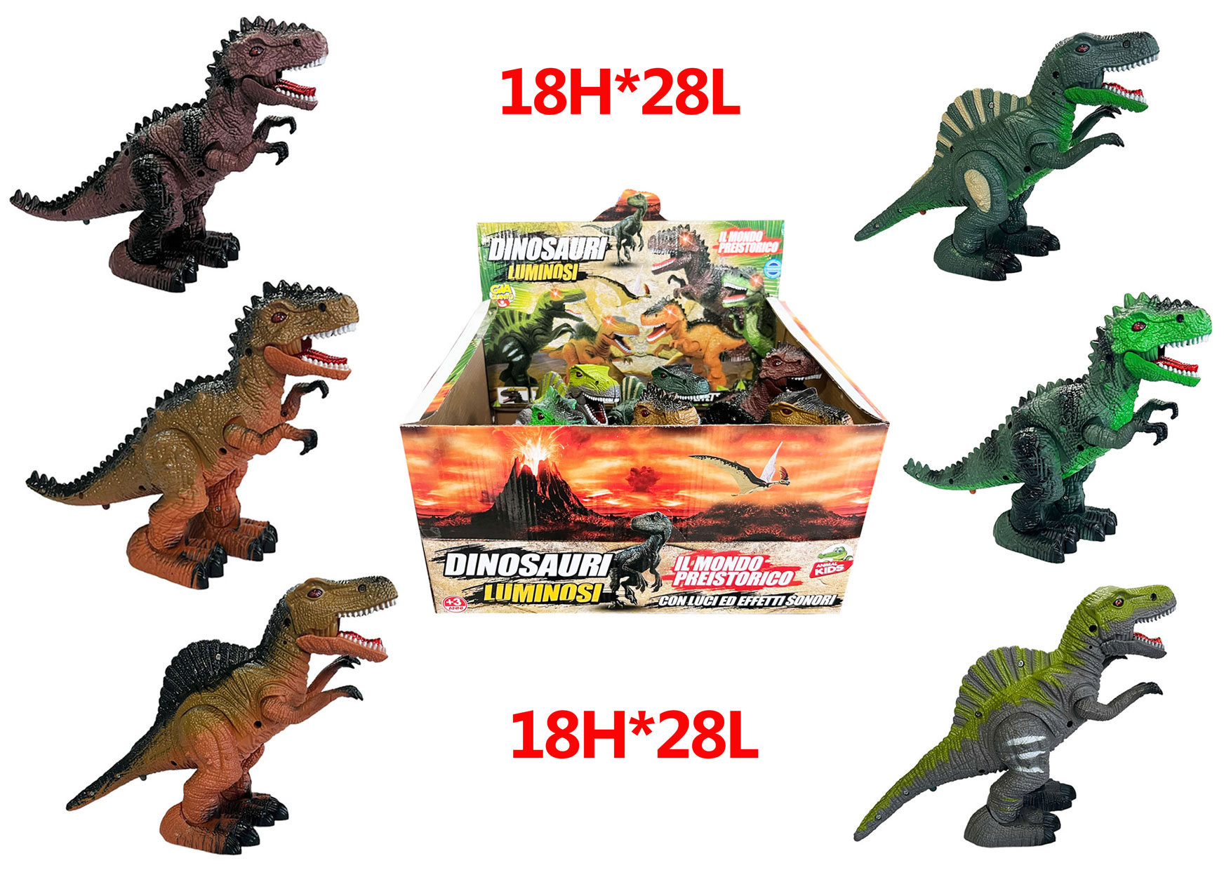 DISP DINOSAURI B/O GVC-9379 CT24