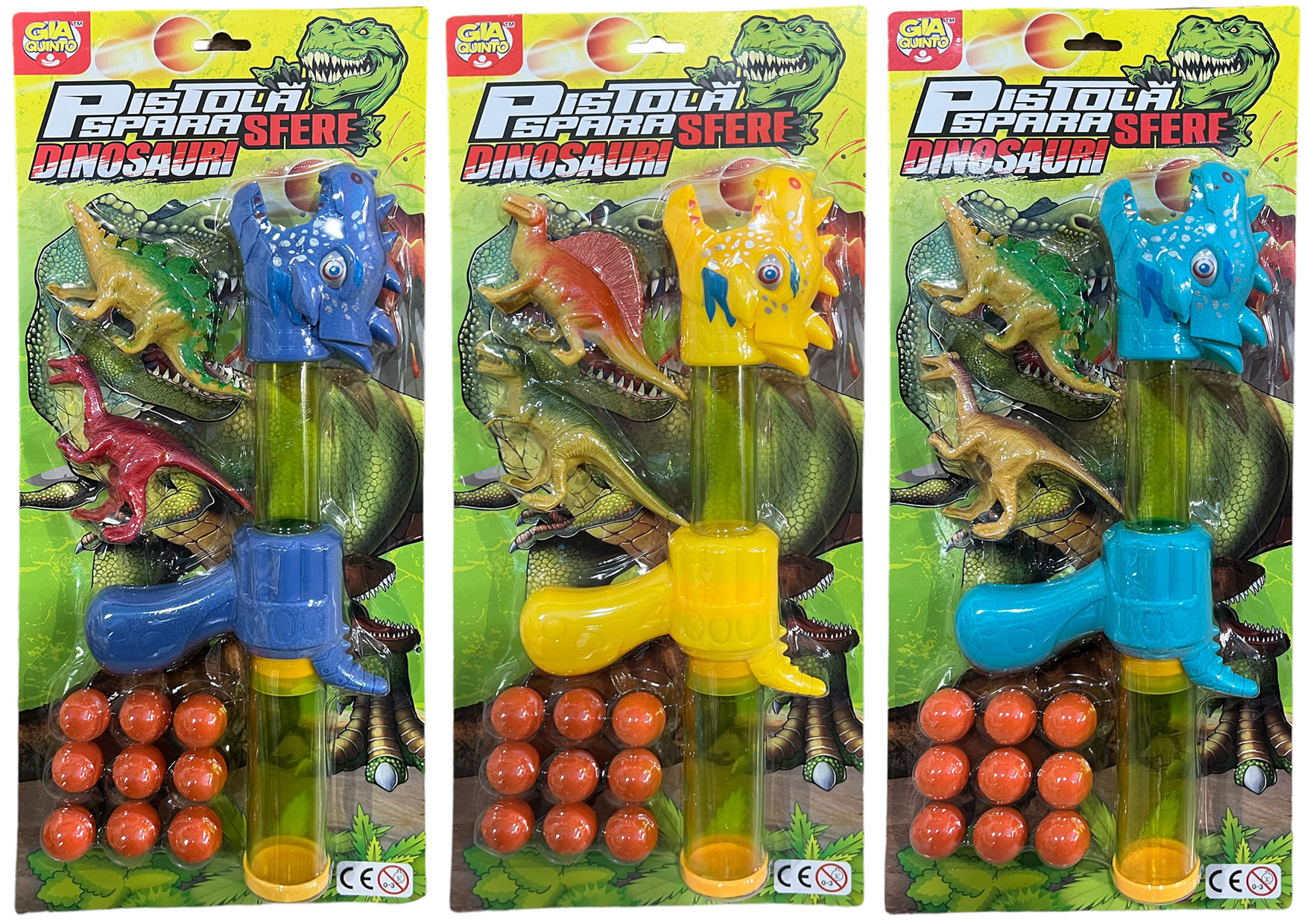 PISTOLA DINOSAURO 3ASS GVC-9394 CT12