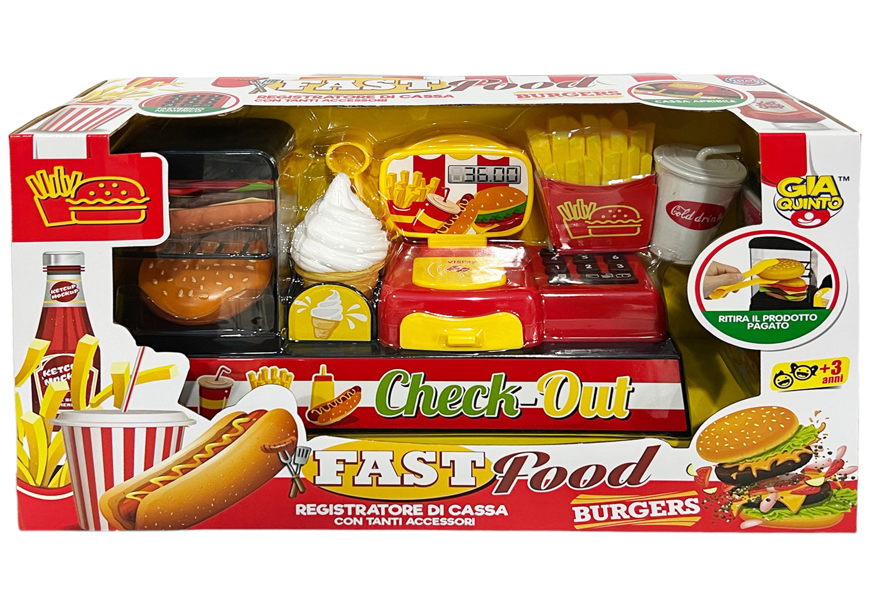 REGISTRATORE DI CASSA FASTFOOD GVC-9396