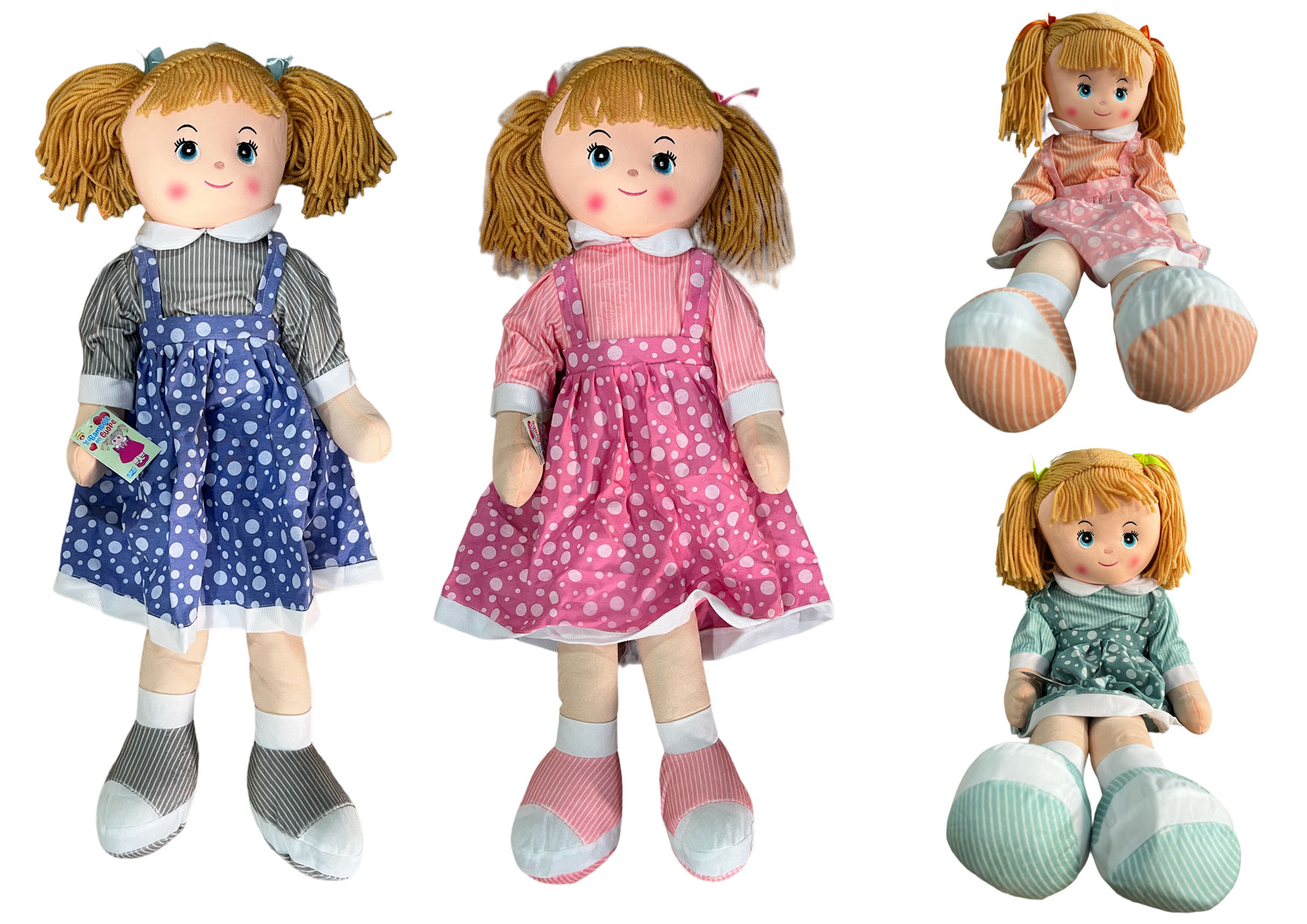 BAMBOLA PEZZA CM90 ROSA E FUXIA GVC-9506