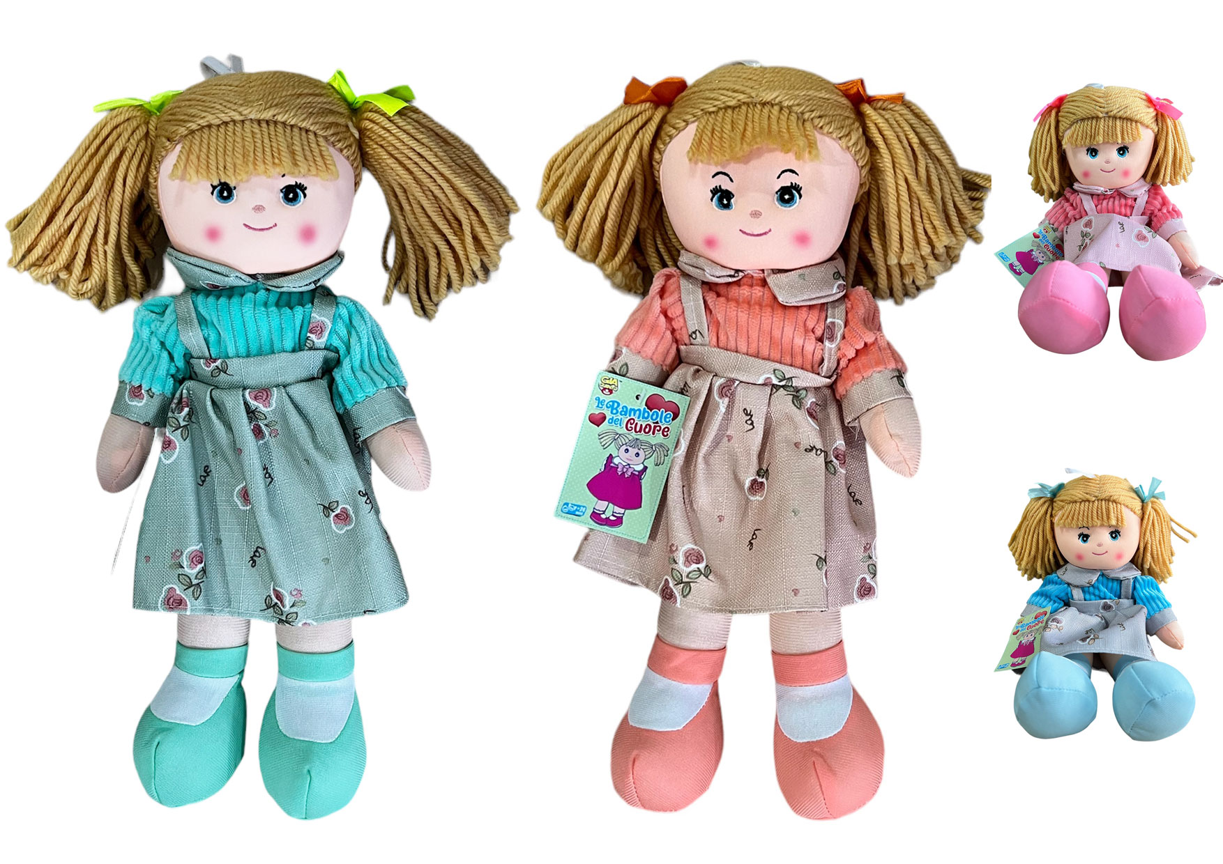 BAMBOLA PEZZA CM40 4 ASS GVC-9508 CT12