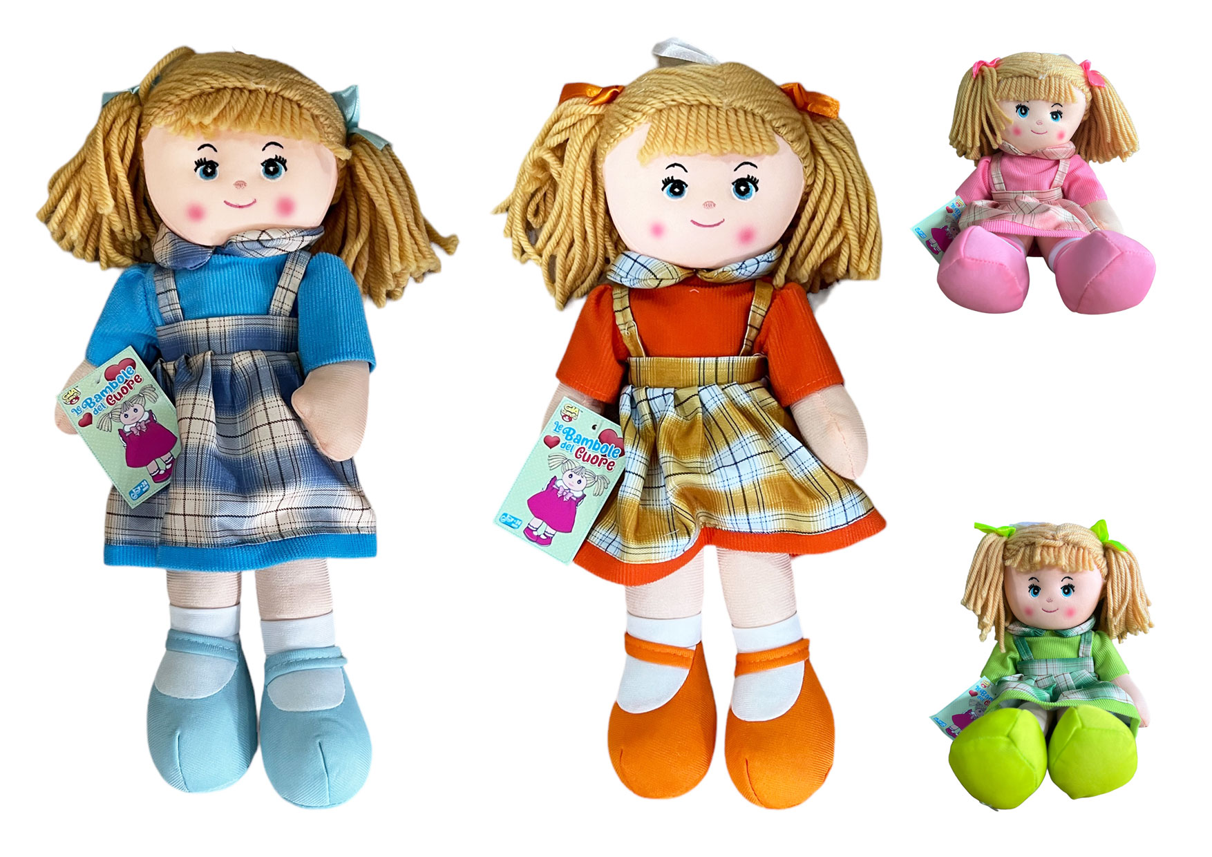 BAMBOLA PEZZA CM40 4 ASS GVC-9516 CT12