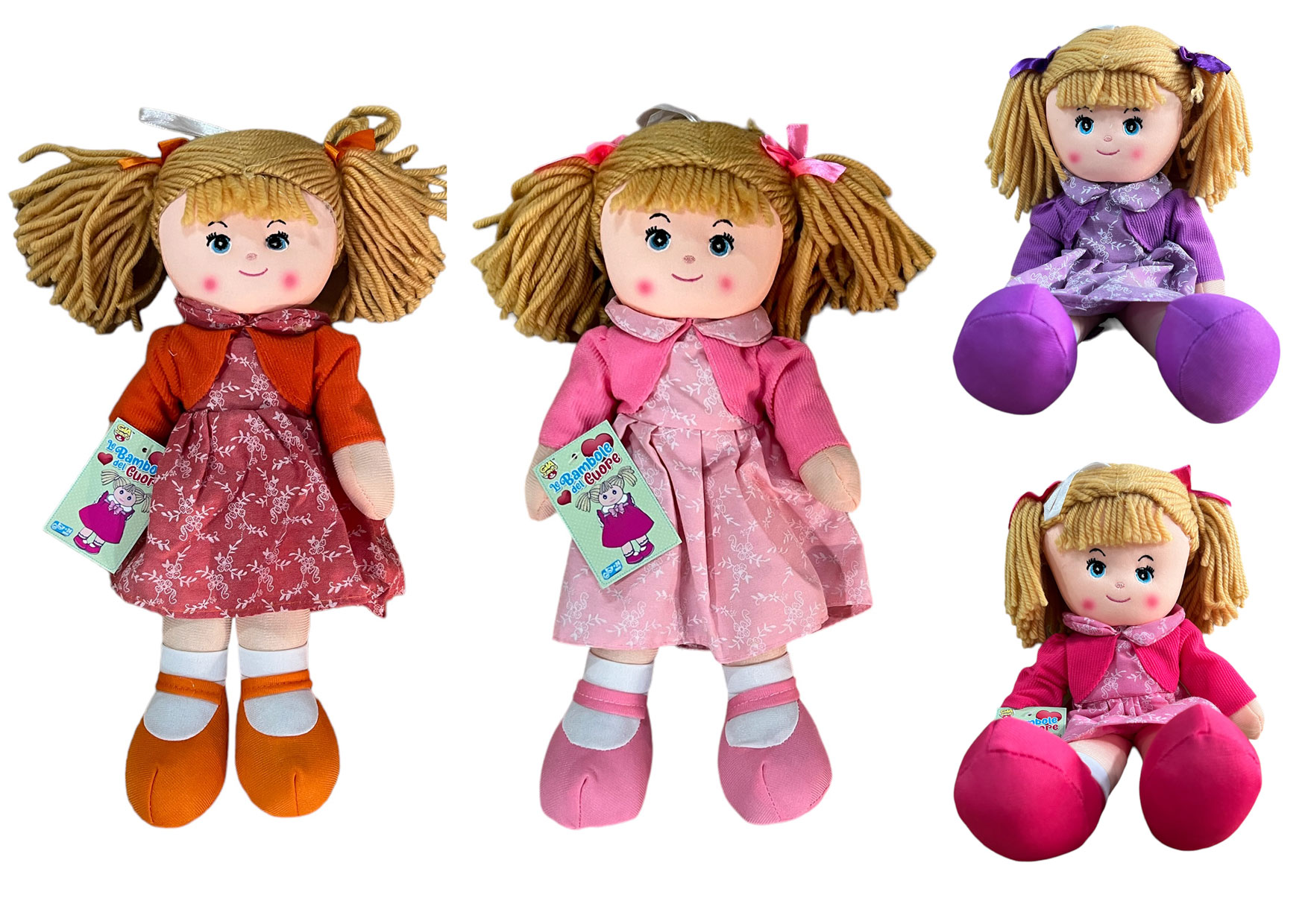 BAMBOLA PEZZA CM40 4 ASS GVC-9519 CT12