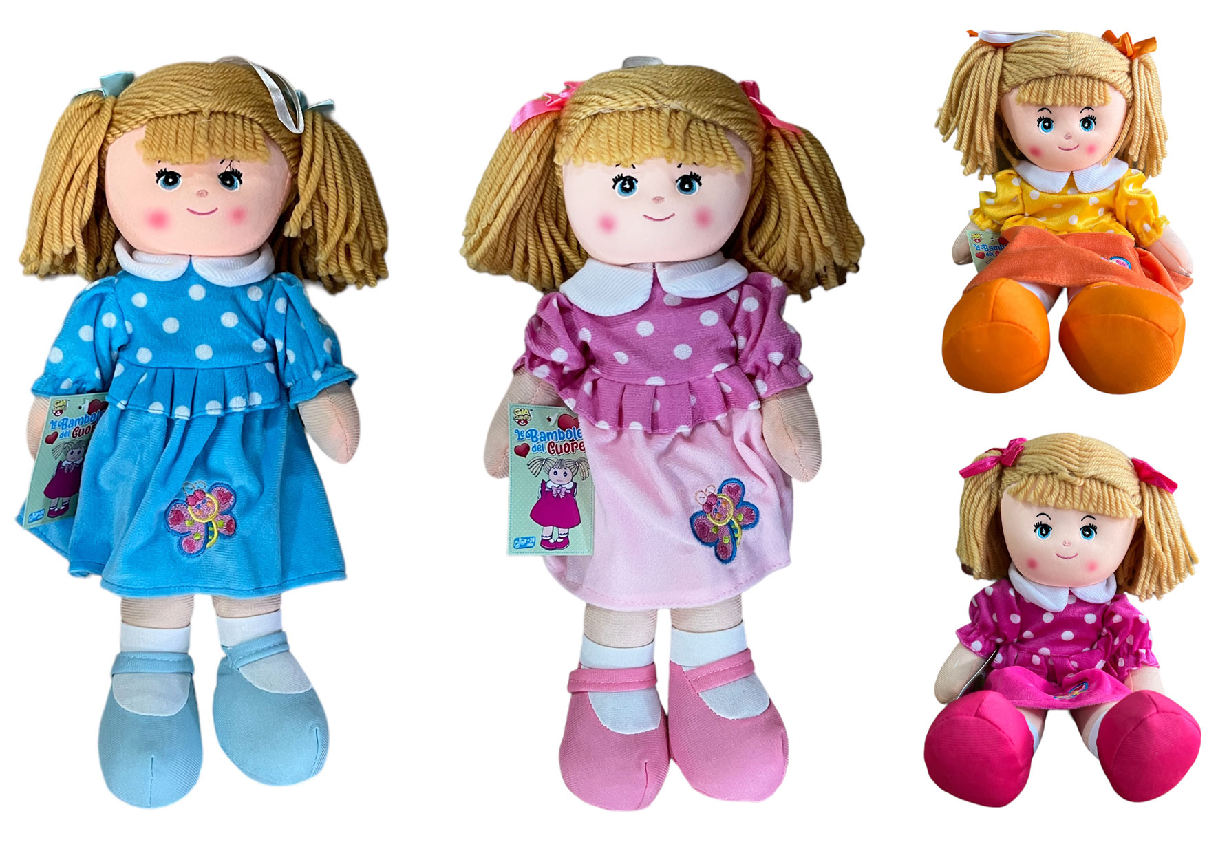 BAMBOLA PEZZA CM40 4 ASS GVC-9522 CT12