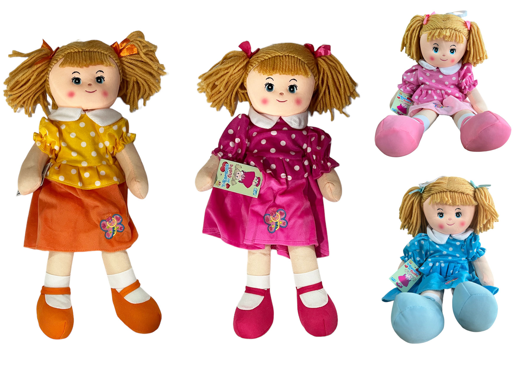 BAMBOLA PEZZA CM50 4 ASS GVC-9523 CT12