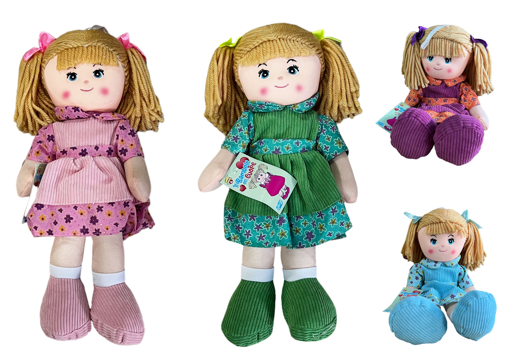 BAMBOLA PEZZA CM40 4 ASS GVC-9525 CT12