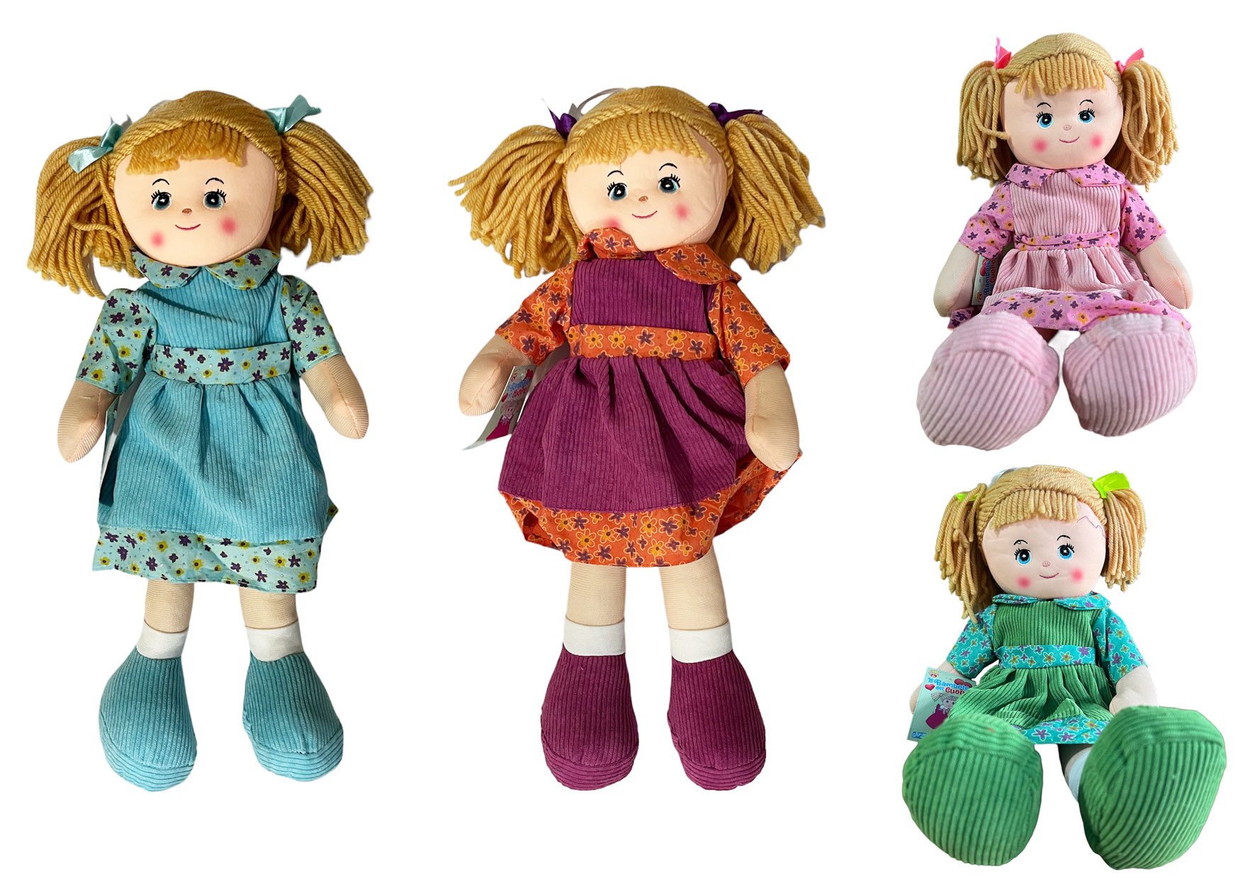 BAMBOLA PEZZA CM50 4 ASS GVC-9526 CT12