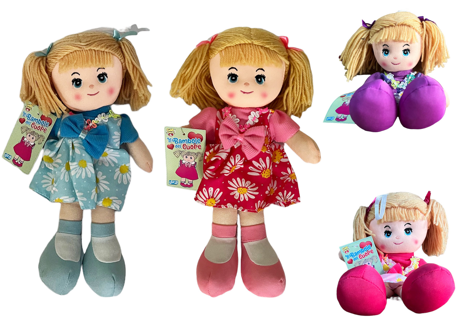 BAMBOLA PEZZA CM30 4 ASS GVC-9532 CT48