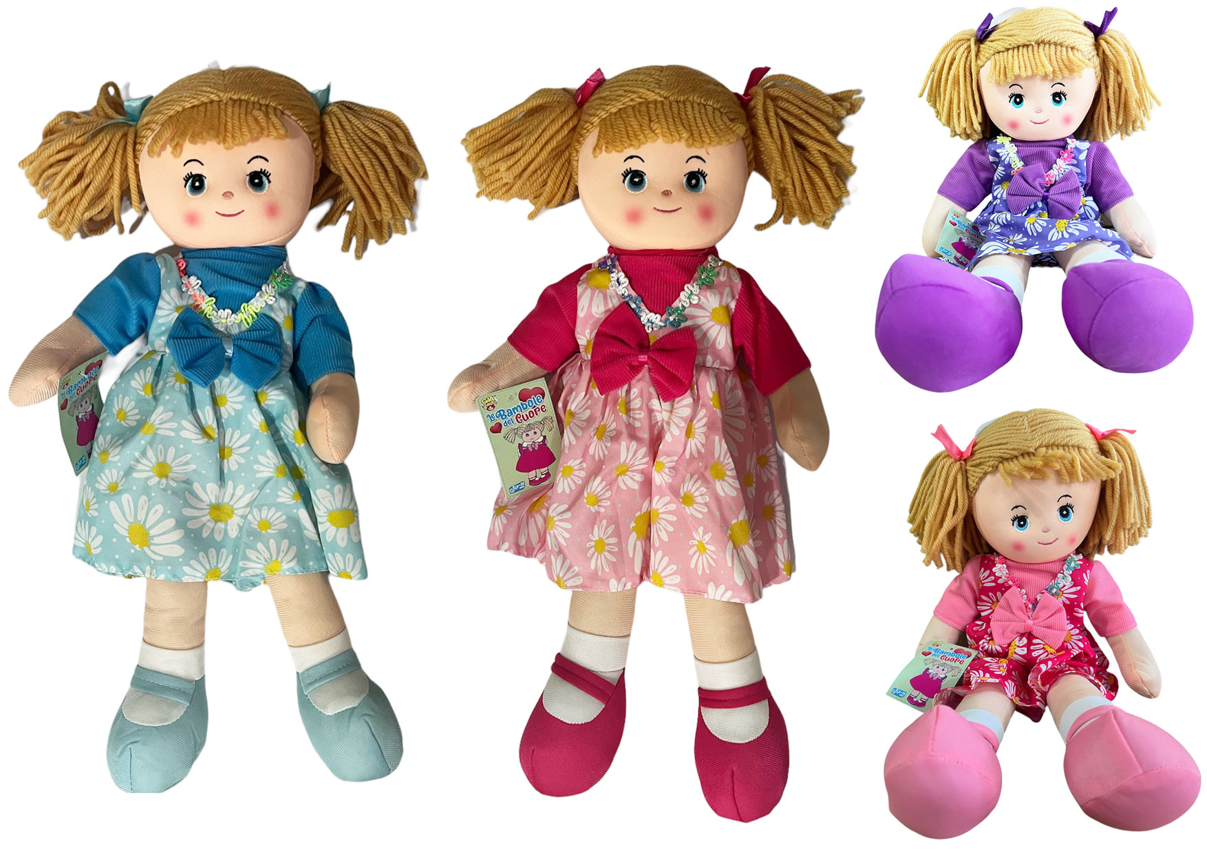 BAMBOLA PEZZA CM50 4 ASS GVC-9534 CT12