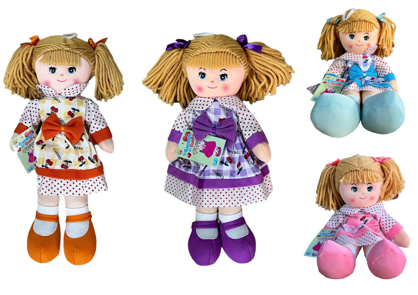 BAMBOLA PEZZA CM40 4 ASS GVC-9538 CT12