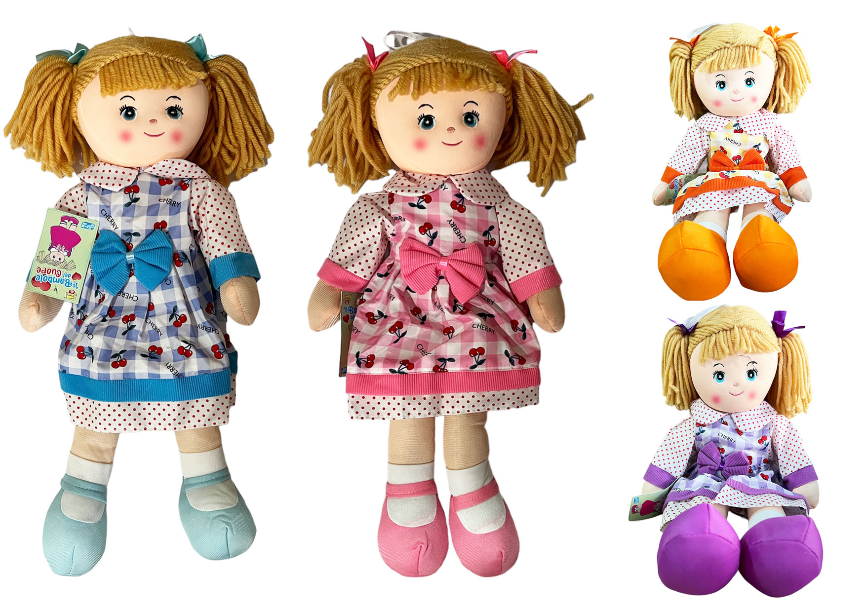 BAMBOLA PEZZA CM50 4 ASS GVC-9539 CT12