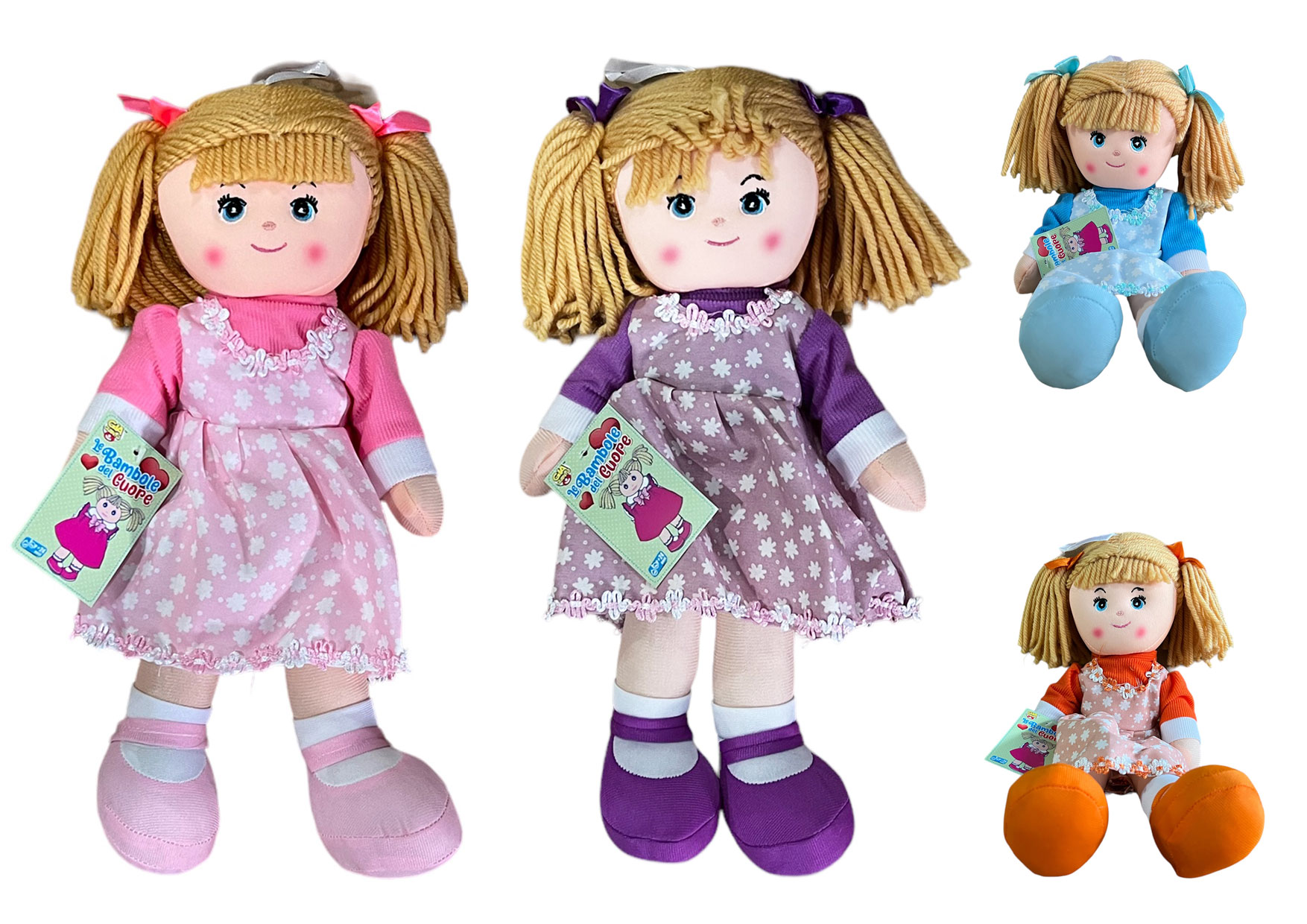 BAMBOLA PEZZA CM40 4 ASS GVC-9544 CT12