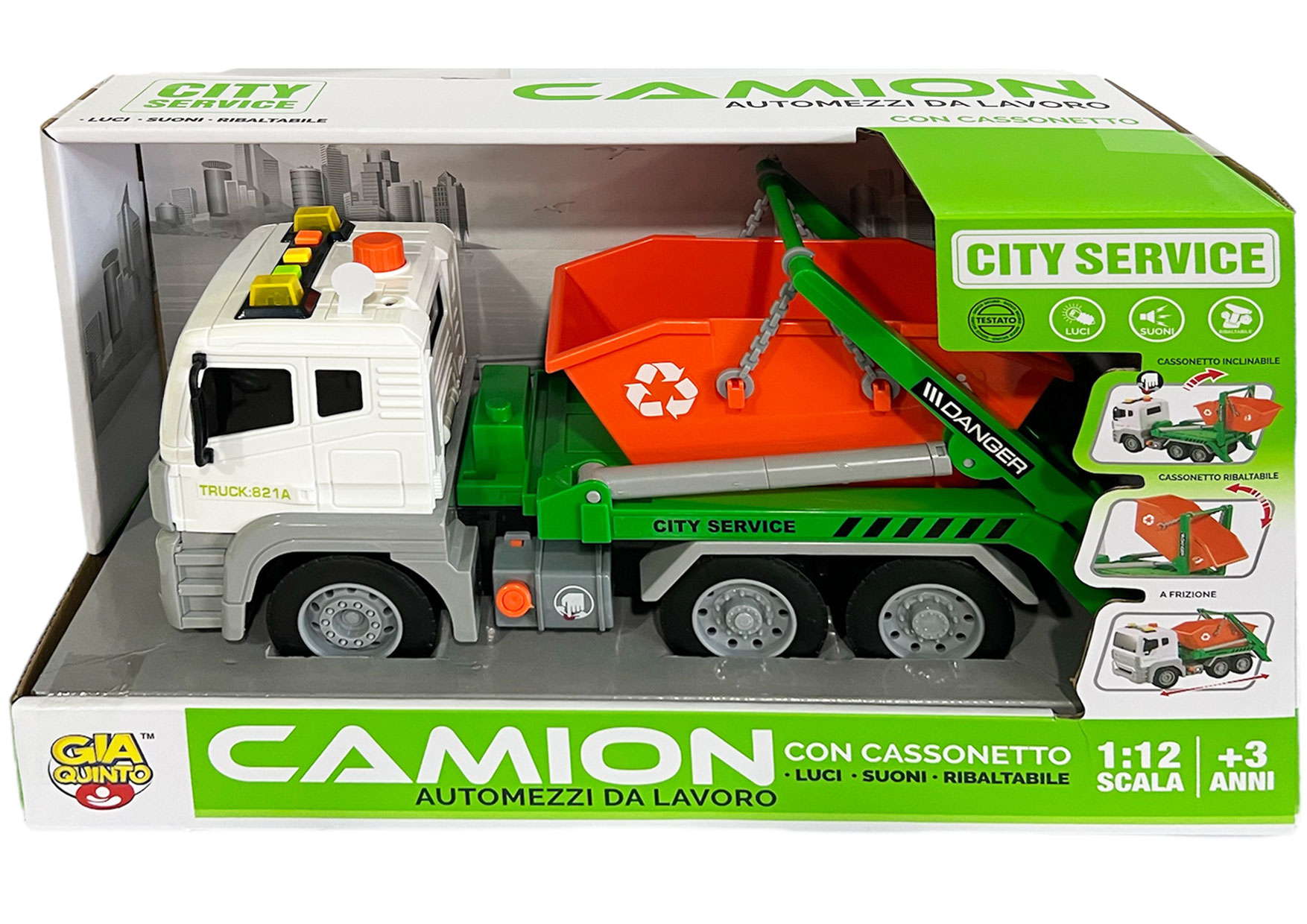 CAMION SERVICE LUCI E SUONI 1/12 GVC-957