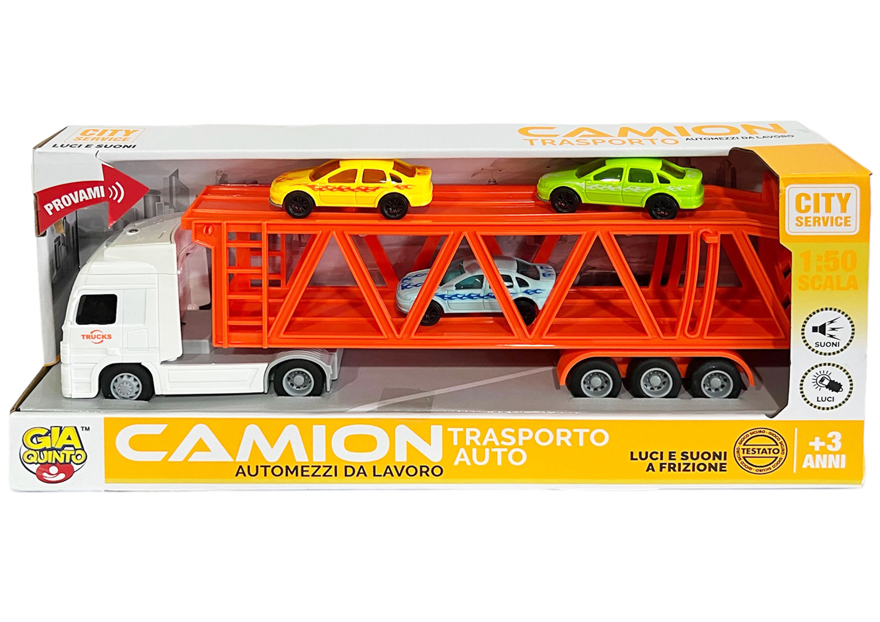 CAMION TRASP. LUCI E SUONI 1/50 GVC-9588