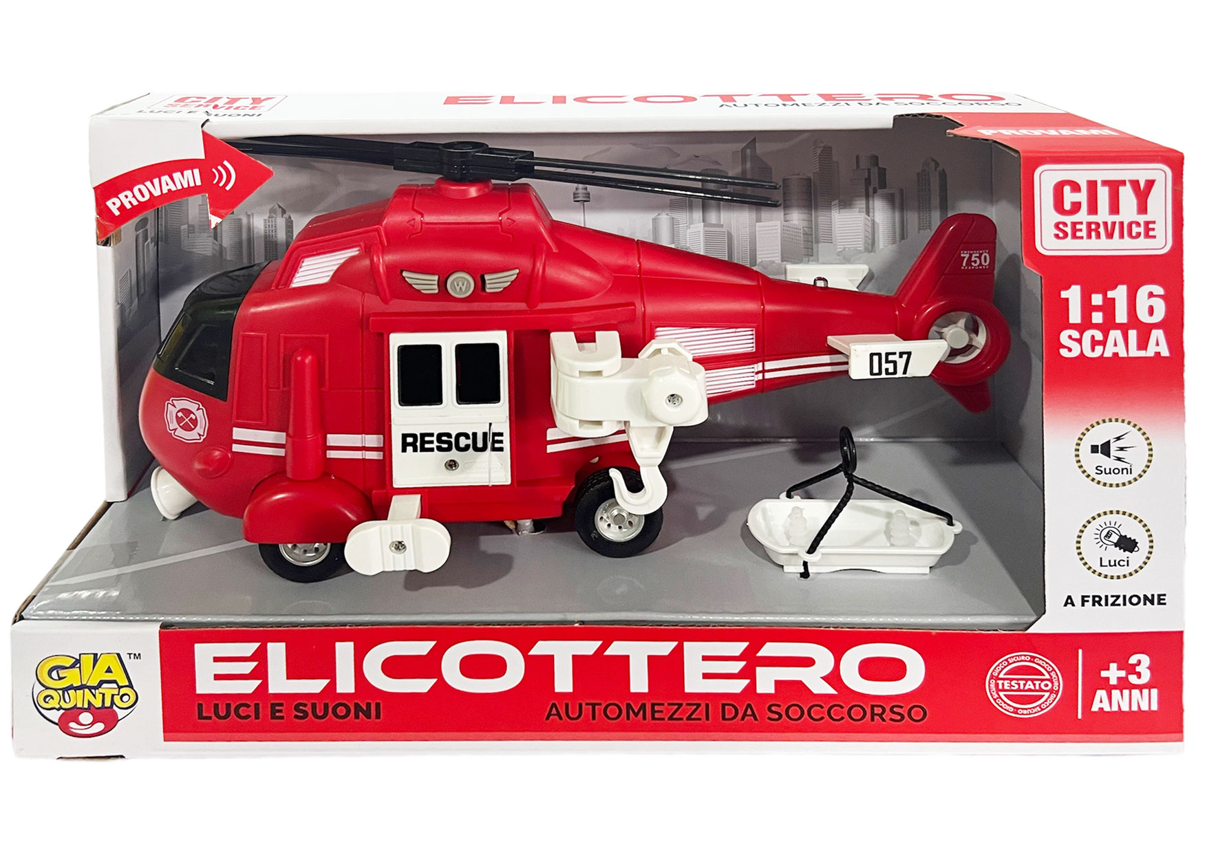 ELIC. POLIZIA C/LUCI/SUONI 1/16 GVC-9597