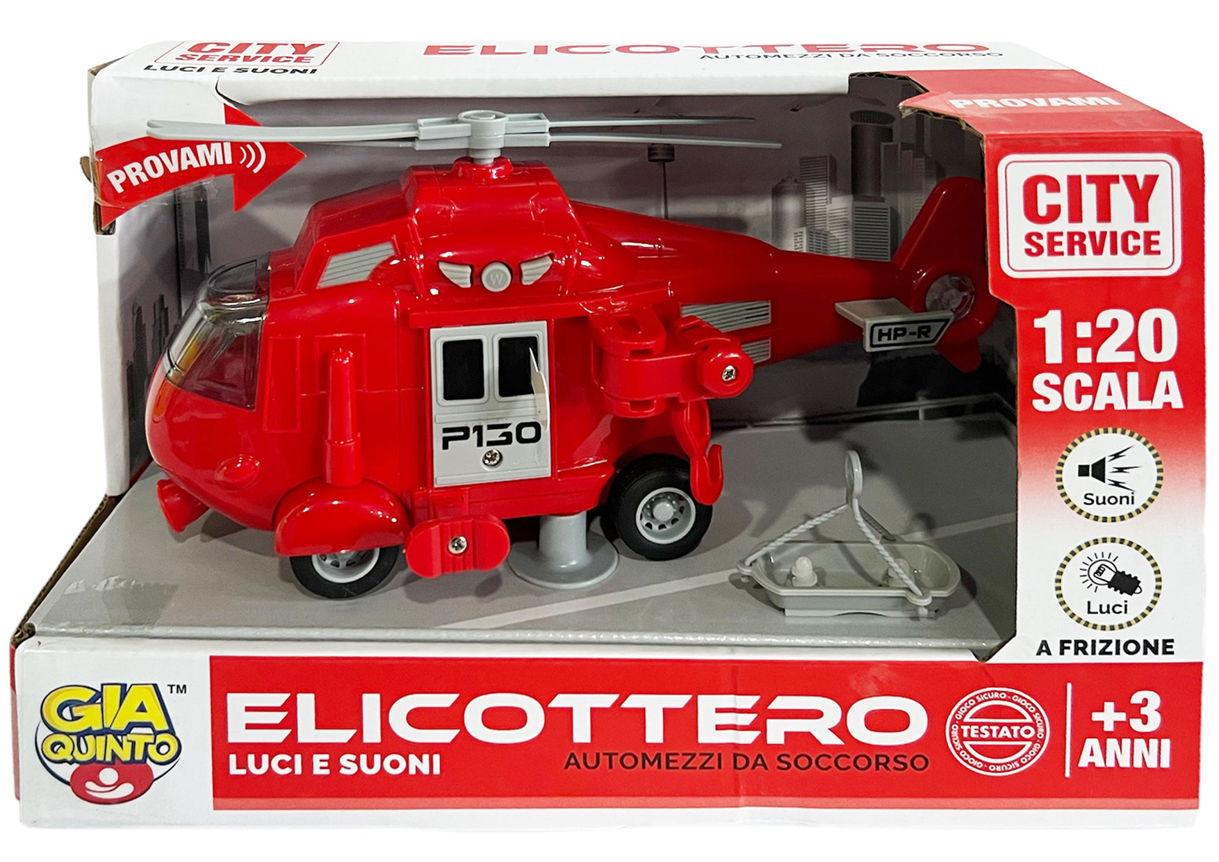 ELICOTTERO SOCCORSO LUCI E SUONI 1/20 GV
