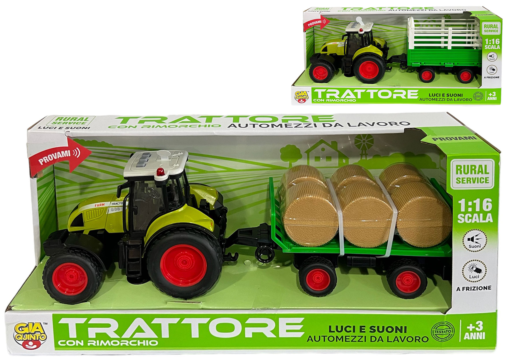 TRATTORE LUCI E SUONI 1/16 GVC-9599 CT6