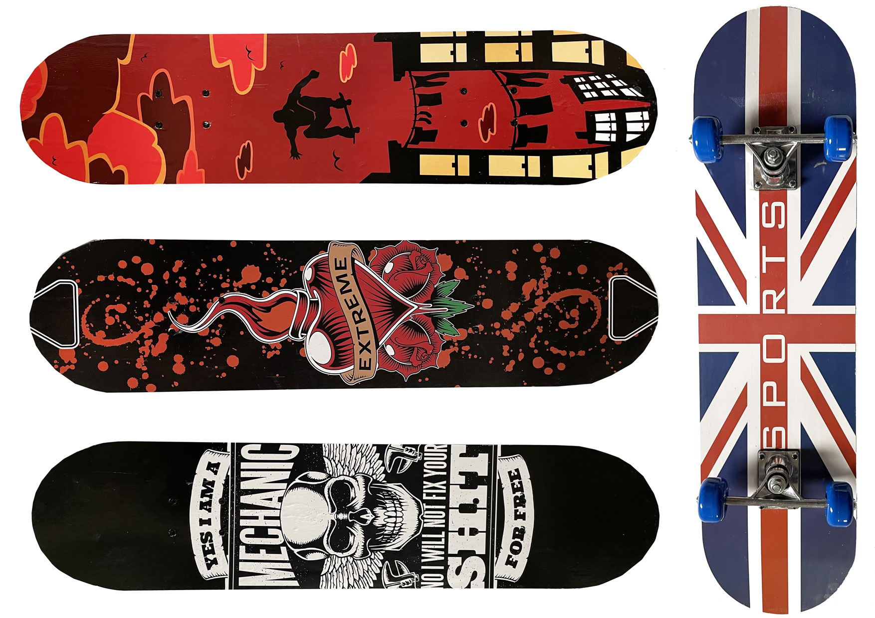 SKATEBOARD CM80 DOPPIA STAMPA GVC-9604 C