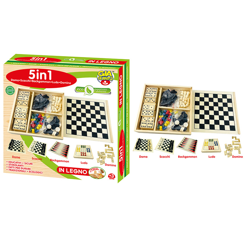 GL. GIOCHI RIUNITI 5 IN 1 GVC-9620 CT12